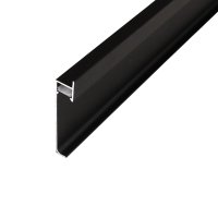 Плинтус алюминиевый напольный JD 22-60 мм led черный 60х12х2500 мм для скрытого монтажа