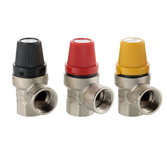 Клапан предохранительный Valtec 1/2 ВР(г) х 1/2 ВР(г) 6 бар для систем отопления 120 °С (VT.0490.N.0460)