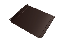 Кликфальц 0,45 мм Grand Line Double Pro с пленкой на замках коричневый RAL 8017 drap TX