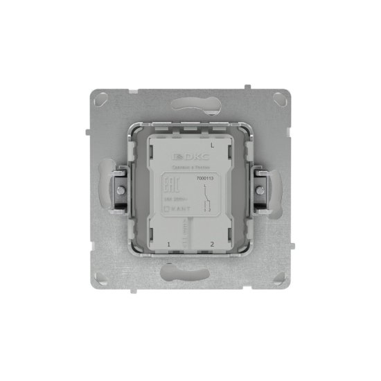 Переключатель DKC Kant одноклавишный встраиваемый белая магнолия (7000113DIY)