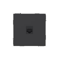 Розетка компьютерная DKC Kant встраиваемая черный уголь RJ45 (7012663DIY)