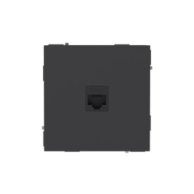 Розетка компьютерная DKC Kant встраиваемая черный уголь RJ45 (7012663DIY)