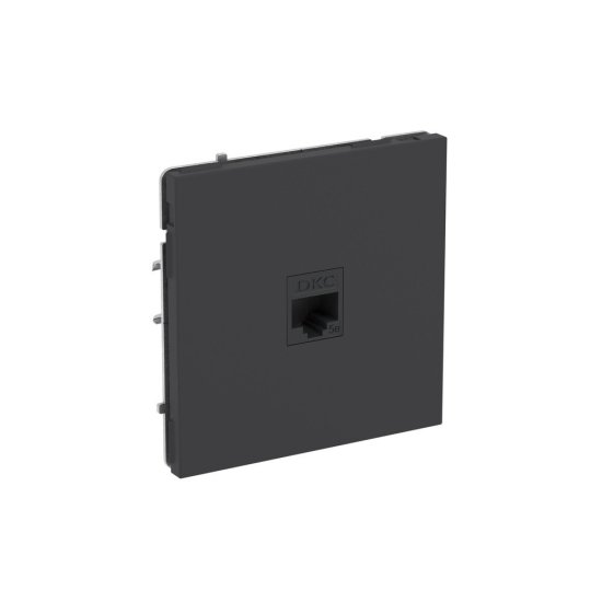 Розетка компьютерная DKC Kant встраиваемая черный уголь RJ45 (7012663DIY)