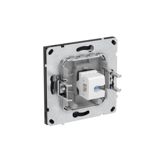 Розетка компьютерная DKC Kant встраиваемая черный уголь RJ45 (7012663DIY)