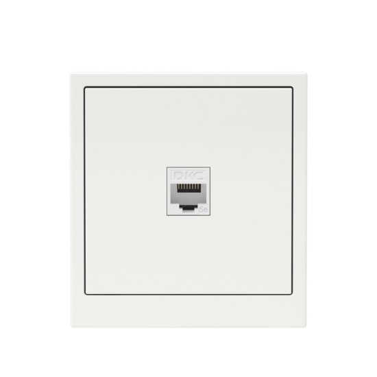 Розетка компьютерная DKC Kant встраиваемая белая магнолия RJ45 (7000663DIY)