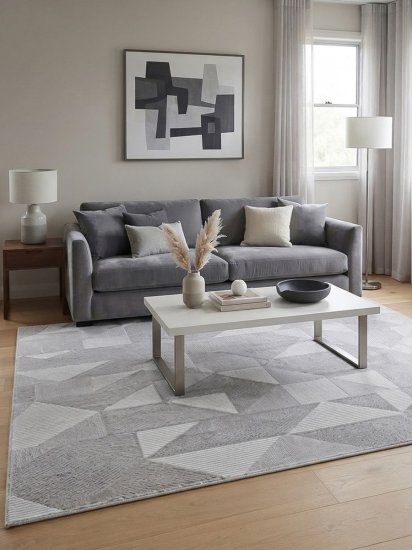 Ковер Merinos Dino 160x230 см джут L603 цвет серый