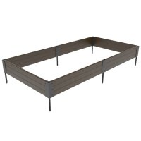 Грядка пластиковая GIDROLICA 207x74x16cм коричневая