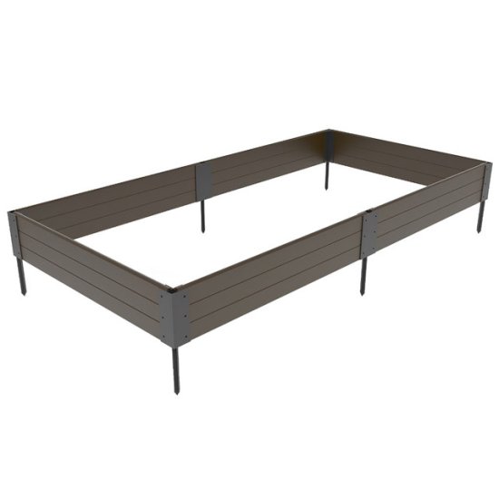 Грядка пластиковая GIDROLICA 207x74x16cм коричневая