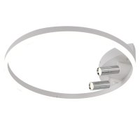 Люстра потолочная светодиодная SCHAFFNER Ruolo LED 56Вт+6Вт белый/хром