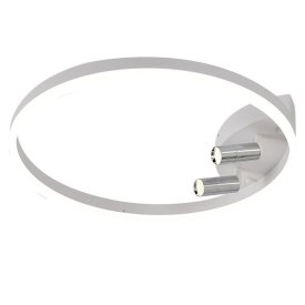 Люстра потолочная светодиодная SCHAFFNER Ruolo LED 56Вт+6Вт белый/хром