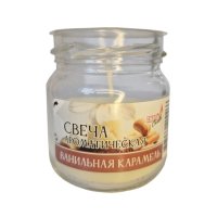 Свеча в банке Ванильная карамель 5х6см 5ч/г ароматизированная