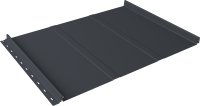 Кликфальц 0,5 мм Grand Line Line с пленкой на замках графитово-серый RAL 7024 satin matt TX
