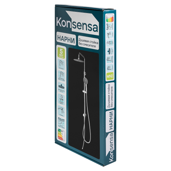 Душевая система KONSENSA Нарни 821372CP 2 режима цвет хром