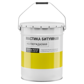 Мастика битумная неотверждаемая гидроизоляционная 18кг