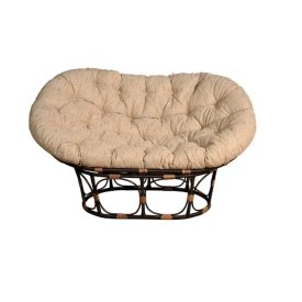 Диван садовый с подушкой из искусственного ротанга BiGarden Mamasan орех 760х930х1650 мм (БГ-М-Кор)