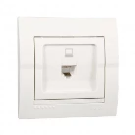 Розетка Lezard RJ45 белый