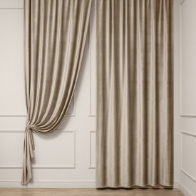 Ткань 1 п/м бархат Bellissimo 300 см 280 г/м² цвет сафари