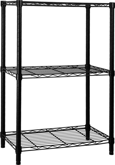 Стеллаж сетчатый KONSENSA 60x35x90 см цвет черный