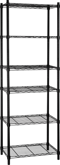 Стеллаж сетчатый KONSENSA 60x35x180 см цвет черный