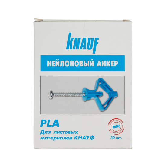 Дюбель бабочка с шурупом Knauf PLA 10x60 мм сталь 30 шт.