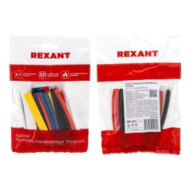 Набор термоусаживаемых трубок REXANT 10см 20шт