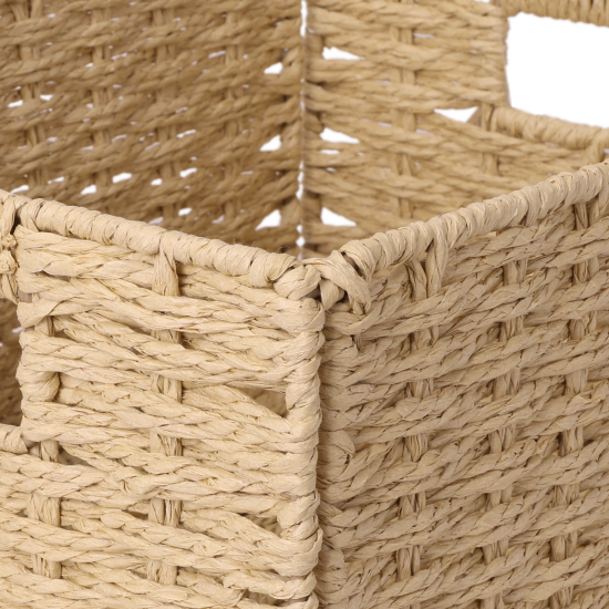 Корзина Konsensa 38x28x18 см бумага цвет бежевый