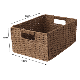 Корзина Konsensa 18x15x30 см бумага цвет коричневый