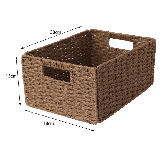 Корзина Konsensa 18x15x30 см бумага цвет коричневый