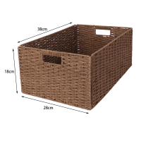 Корзина Konsensa 38x28x18 см бумага цвет коричневый