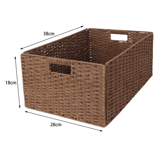 Корзина Konsensa 38x28x18 см бумага цвет коричневый