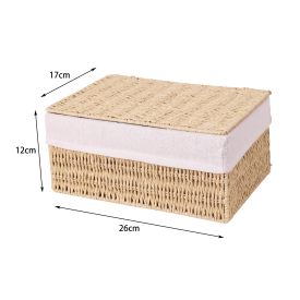 Корзина Konsensa 26x17x12 см бумага цвет бежевый