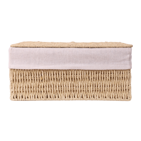 Корзина Konsensa 26x17x12 см бумага цвет бежевый