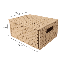 Корзина Konsensa 18x15x30 см бумага цвет бежевый