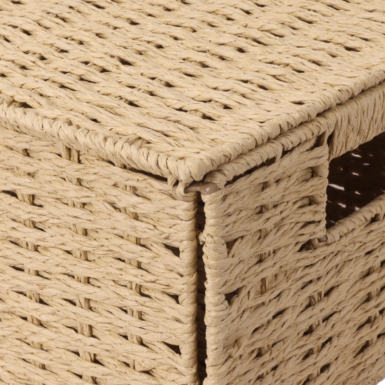 Корзина Konsensa 18x15x30 см бумага цвет бежевый