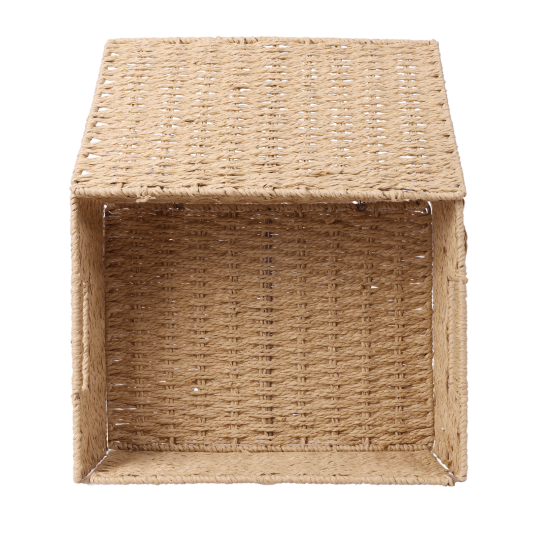 Корзина Konsensa 18x15x30 см бумага цвет бежевый