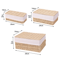 Корзина Konsensa 29x13x19 см бумага цвет бежевый