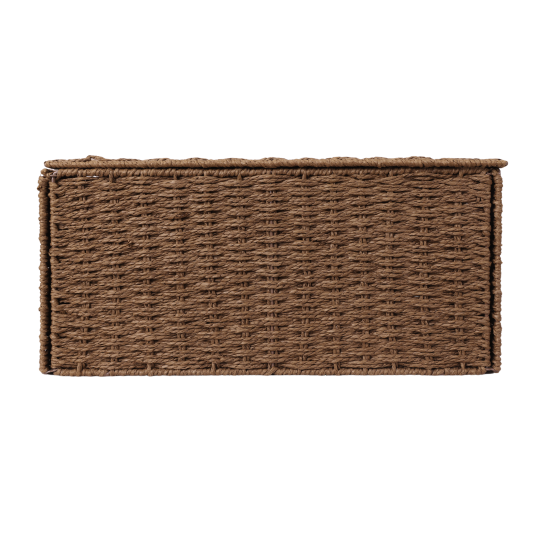Корзина с крышкой Konsensa 18x15x30 см бумага цвет коричневый