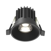 Светильник встраиваемый светодиодный черный 7 Вт 4000К IP20 Maytoni Round (DL058-7W4K-B)