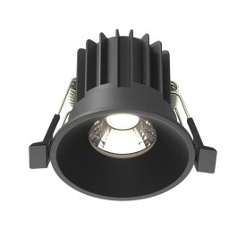 Светильник встраиваемый светодиодный черный 7 Вт 4000К IP20 Maytoni Round (DL058-7W4K-B)