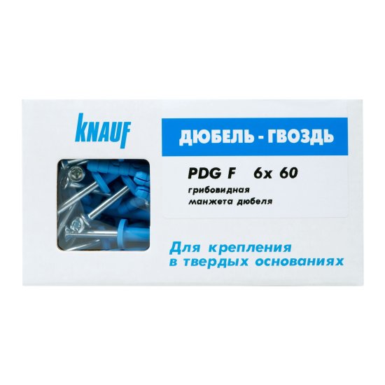 Дюбель-гвоздь грибовидный Knauf нейлон 6x60 мм 100 шт.