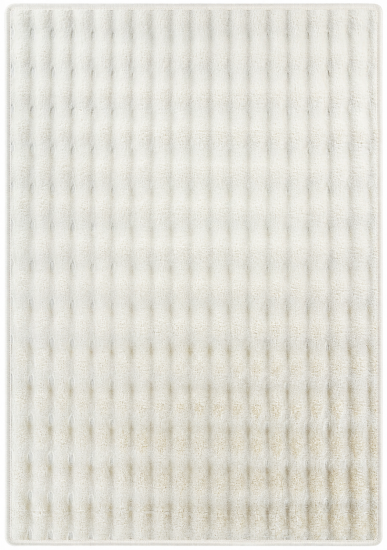 Ковер с длинным ворсом Bubble 60x110 см бежевый