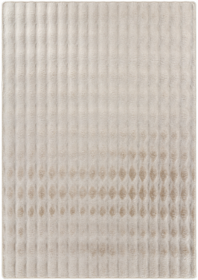 Ковер с длинным ворсом Bubble 60x110 см светло-бежевый