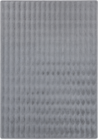 Ковер с длинным ворсом Bubble 60x110 см серебристый