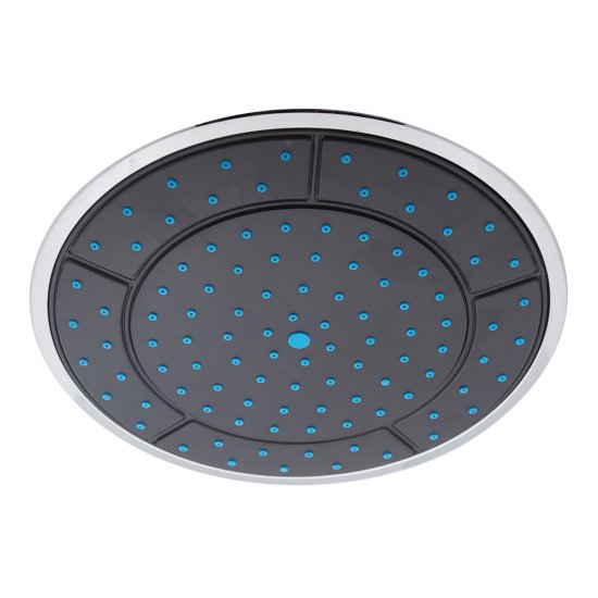 Лейка для верхнего душа Erlit d240 мм 1 режим пластик черная (9911088002)