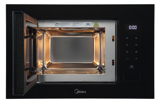 Встраиваемая микроволновая печь Midea MI92200GB 20 л 60x35x38 см сенсорное управление цвет черный