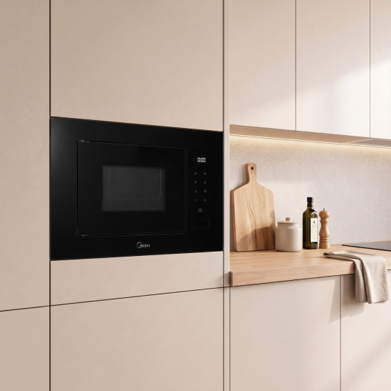 Встраиваемая микроволновая печь Midea MI92200GB 20 л 60x35x38 см сенсорное управление цвет черный