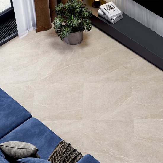 Керамогранит Alma Ceramica Рок Лайн бежевый 600х600х9 мм (5 шт.=1,8 кв.м)