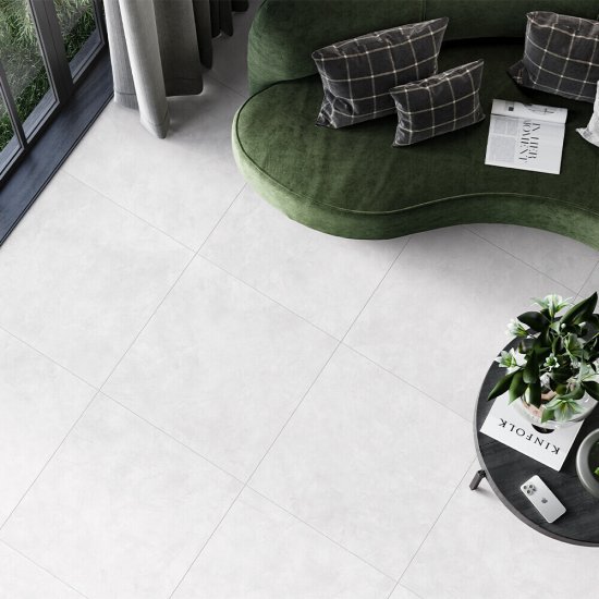 Керамогранит Alma Ceramica Флора светло-серый 600х600х9 мм (5 шт.=1,8 кв.м)