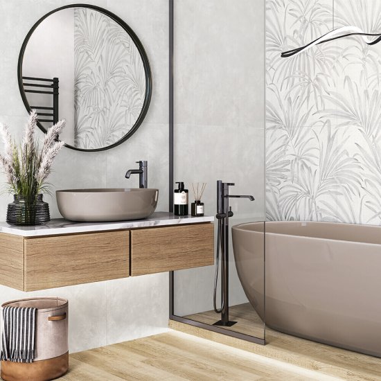 Керамогранит Alma Ceramica Флора серый 1200х600х8,5 мм (2 шт.=1,44 кв.м)