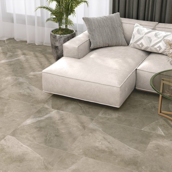 Керамогранит Alma Ceramica Базальто коричневый 600х600х9 мм (5 шт.=1,8 кв.м)